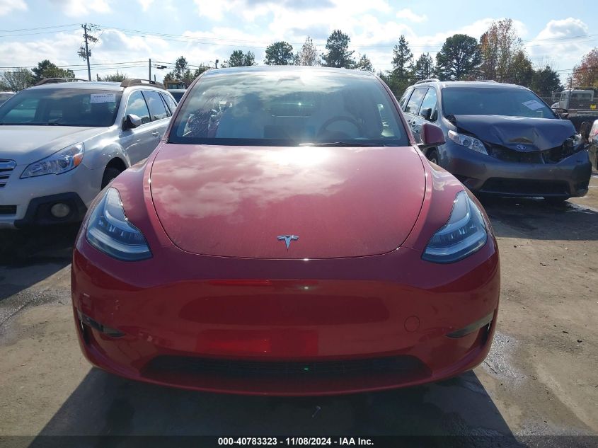 2023 Tesla Model Y Awd/Long Range Dual Motor All-Wheel Drive VIN: 7SAYGDEE7PA155182 Lot: 40783323