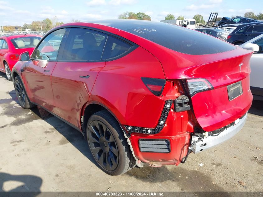 VIN 7SAYGDEE7PA155182 2023 TESLA MODEL Y no.3