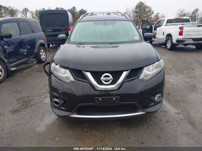 2016 Nissan Rogue Sl VIN: 5N1AT2MV2GC759850 Lot: 40783407