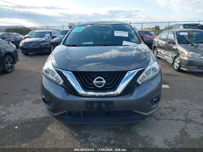 2017 Nissan Murano Sl VIN: 5N1AZ2MG4HN190554 Lot: 40783418