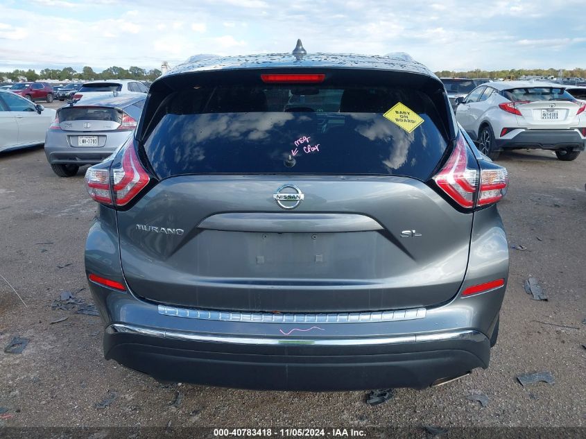 2017 Nissan Murano Sl VIN: 5N1AZ2MG4HN190554 Lot: 40783418