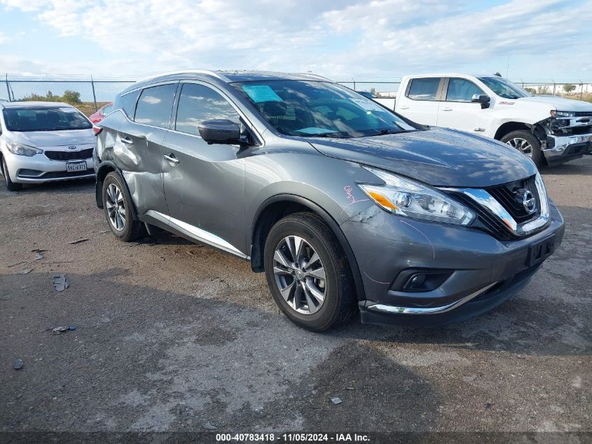 2017 Nissan Murano Sl VIN: 5N1AZ2MG4HN190554 Lot: 40783418