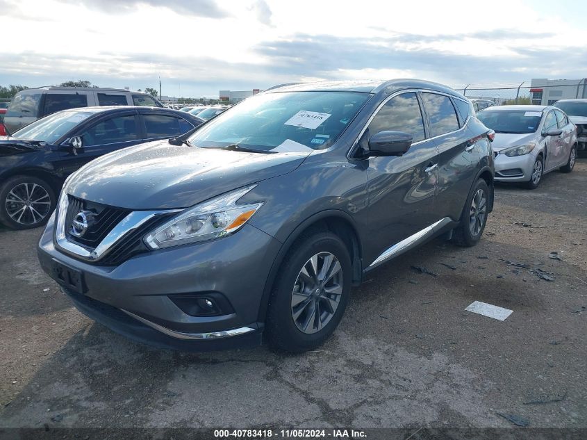 2017 Nissan Murano Sl VIN: 5N1AZ2MG4HN190554 Lot: 40783418