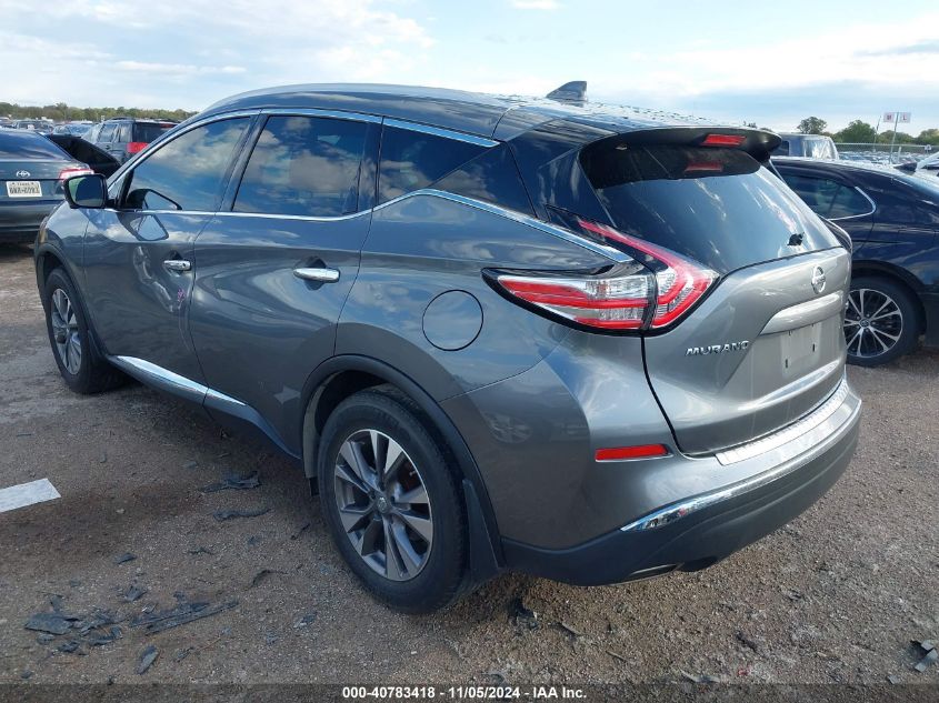 2017 Nissan Murano Sl VIN: 5N1AZ2MG4HN190554 Lot: 40783418