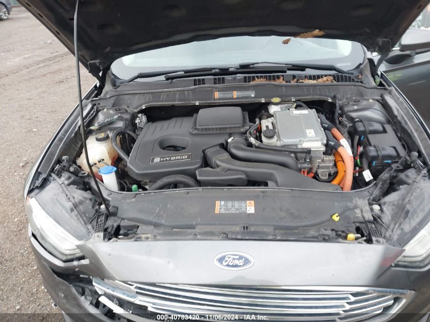 VIN 3FA6P0LU5JR169913 2018 FORD FUSION HYBRID SE