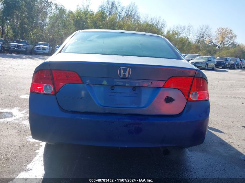 2008 Honda Civic Lx VIN: 2HGFA16508H519543 Lot: 40783432