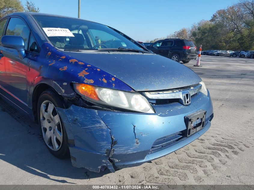 2008 Honda Civic Lx VIN: 2HGFA16508H519543 Lot: 40783432