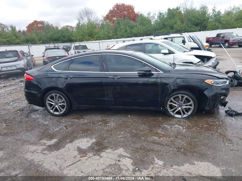 2019 Ford Fusion Sel VIN: 3FA6P0CD9KR181483 Lot: 40783465