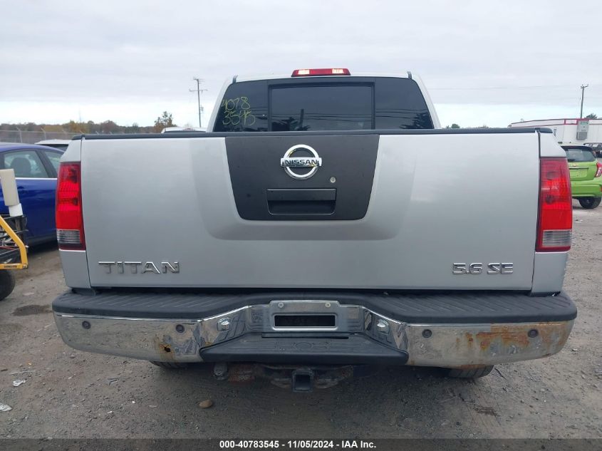 2006 Nissan Titan Se VIN: 1N6BA07B26N574833 Lot: 40783545