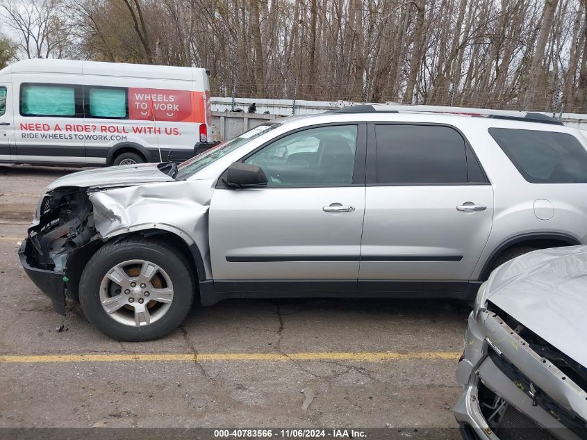 2011 GMC Acadia Sl VIN: 1GKKRNED7BJ260999 Lot: 40783566