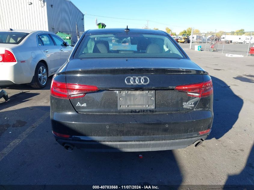 2017 Audi A4 2.0T Premium VIN: WAUANAF41HN000803 Lot: 40783568