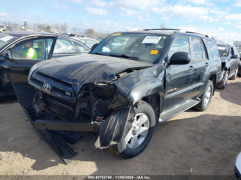 2004 Toyota 4Runner Limited V8 VIN: JTEBT17R348011670 Lot: 40783740