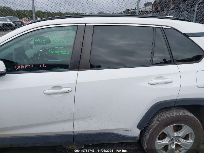 2020 TOYOTA RAV4 HYBRID XLE VIN: 4T3R6RFV1LU001171