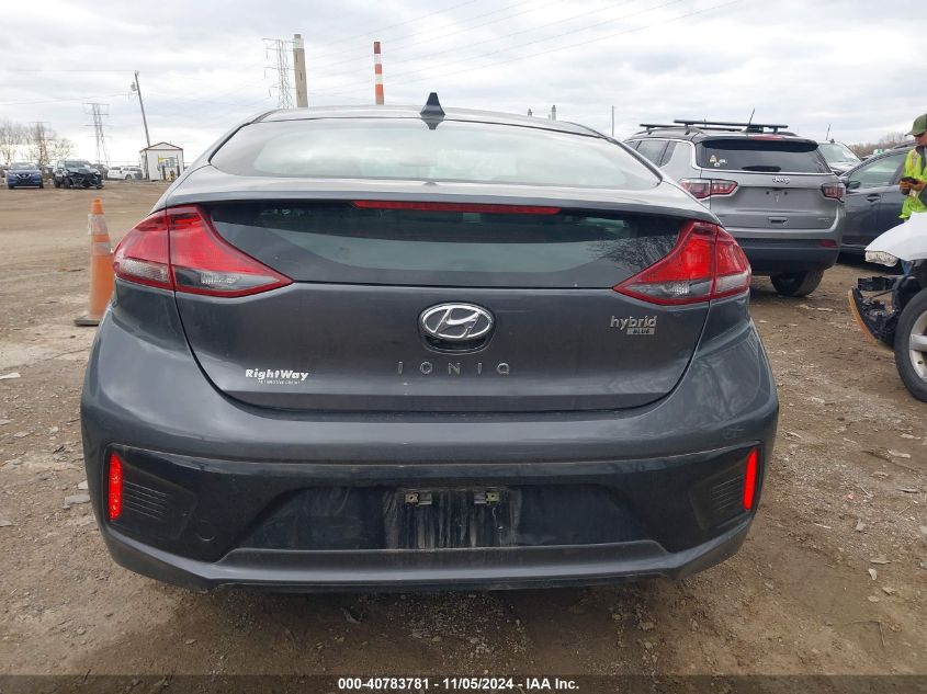 2019 Hyundai Ioniq Hybrid Blue VIN: KMHC65LC4KU168374 Lot: 40783781