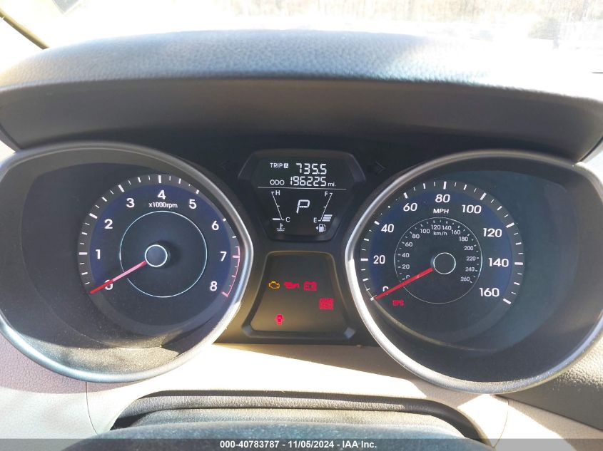 2013 Hyundai Elantra Gls VIN: 5NPDH4AEXDH198414 Lot: 40783787