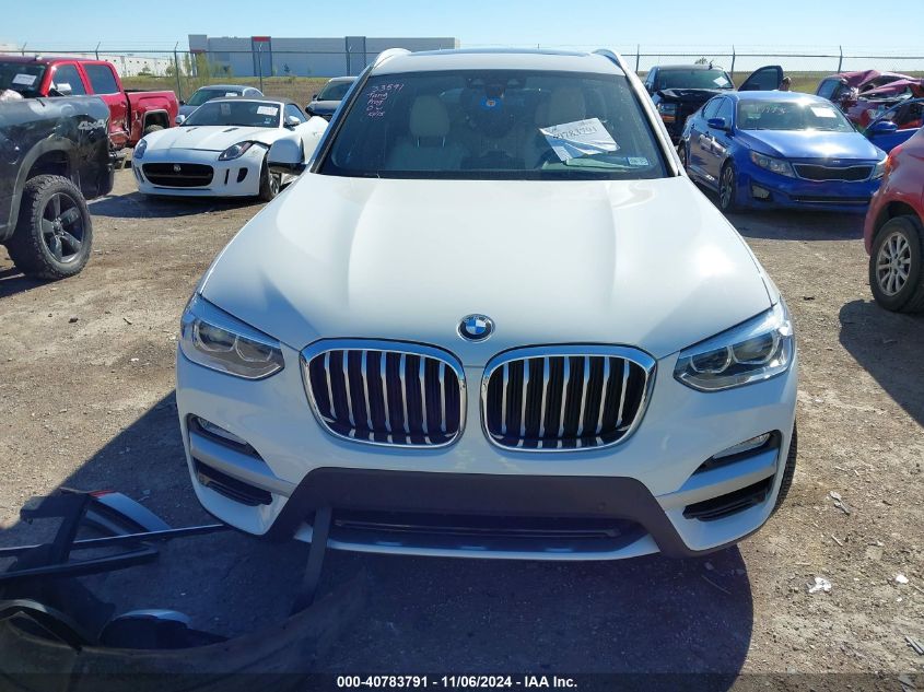 2019 BMW X3 xDrive30I VIN: 5UXTR9C56KLR10184 Lot: 40783791