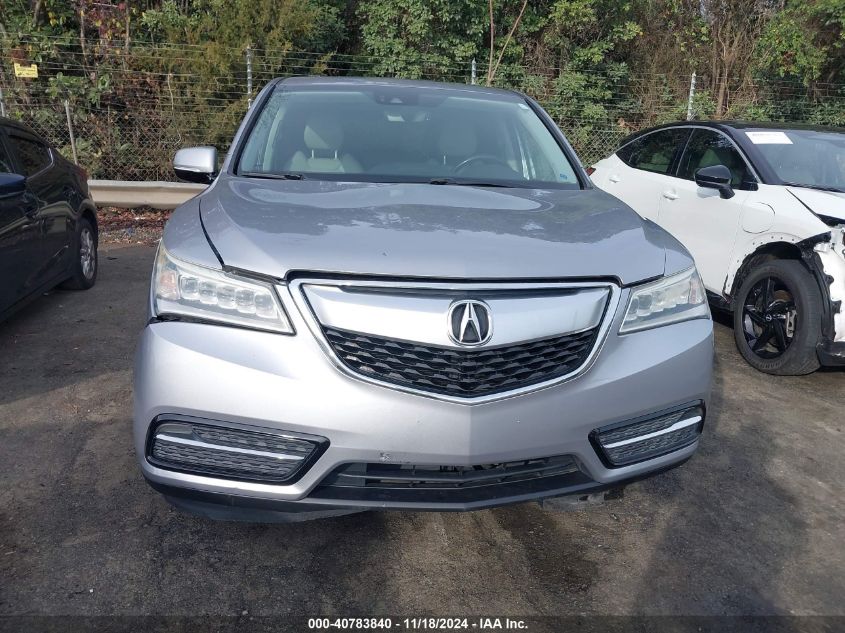 2016 Acura Mdx Technology Acurawatch Plus Packages/Technology Package VIN: 5FRYD4H42GB013378 Lot: 40783840