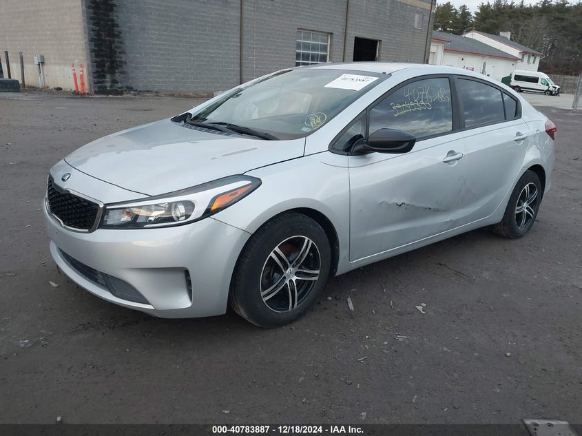 Vin: 3kpfk4a75he101321, lot: 41273372, kia forte lx 20172