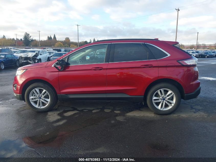 2015 Ford Edge Sel VIN: 2FMTK4J84FBB39263 Lot: 40783953