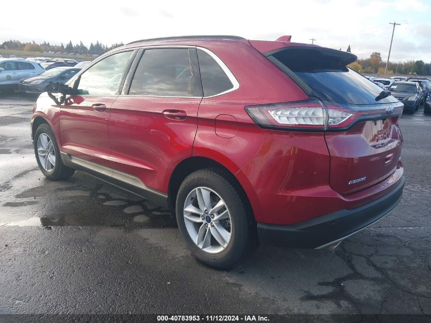 2015 Ford Edge Sel VIN: 2FMTK4J84FBB39263 Lot: 40783953