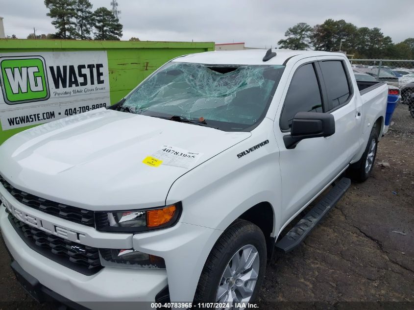 2021 Chevrolet Silverado 1500 2Wd Short Bed Custom VIN: 3GCPWBEK7MG326396 Lot: 40783965