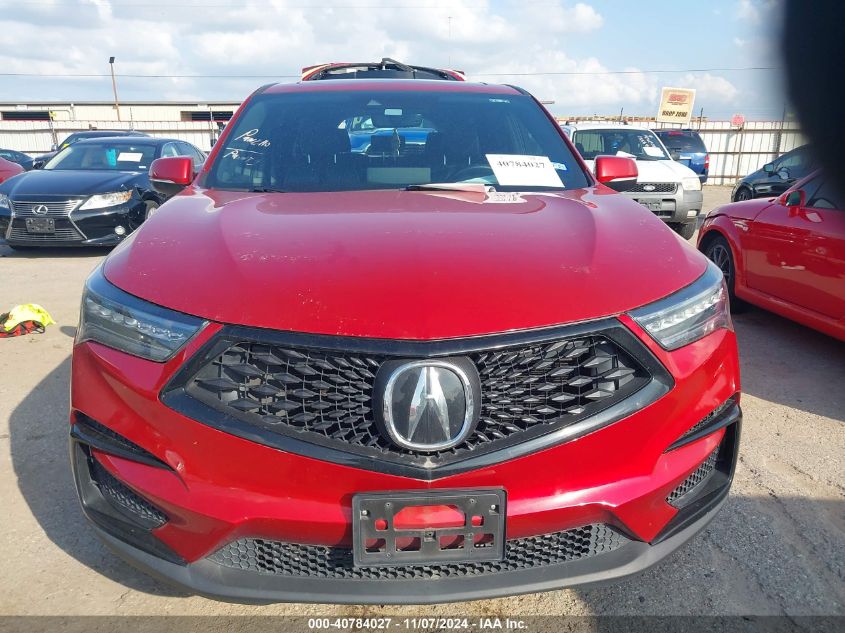 2021 Acura Rdx A-Spec Package VIN: 5J8TC1H67ML016124 Lot: 40784027