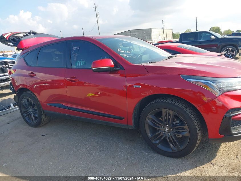 2021 Acura Rdx A-Spec Package VIN: 5J8TC1H67ML016124 Lot: 40784027