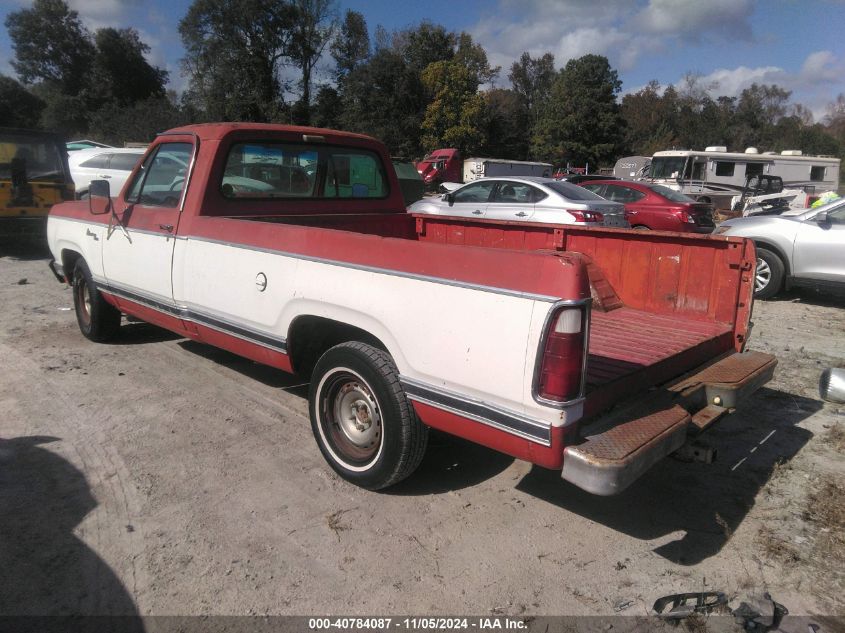 1979 Dodge D100 VIN: D14AE9A151013 Lot: 40784087