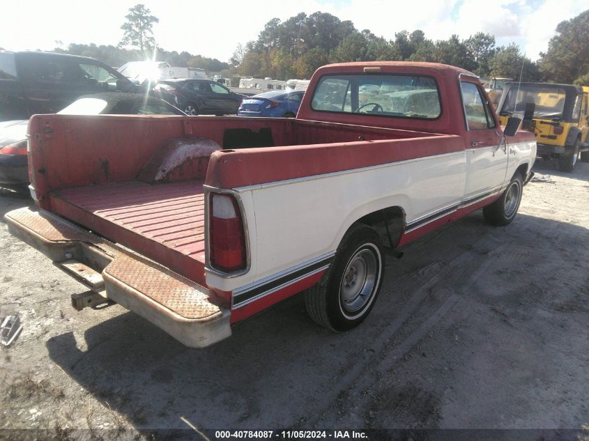 1979 Dodge D100 VIN: D14AE9A151013 Lot: 40784087