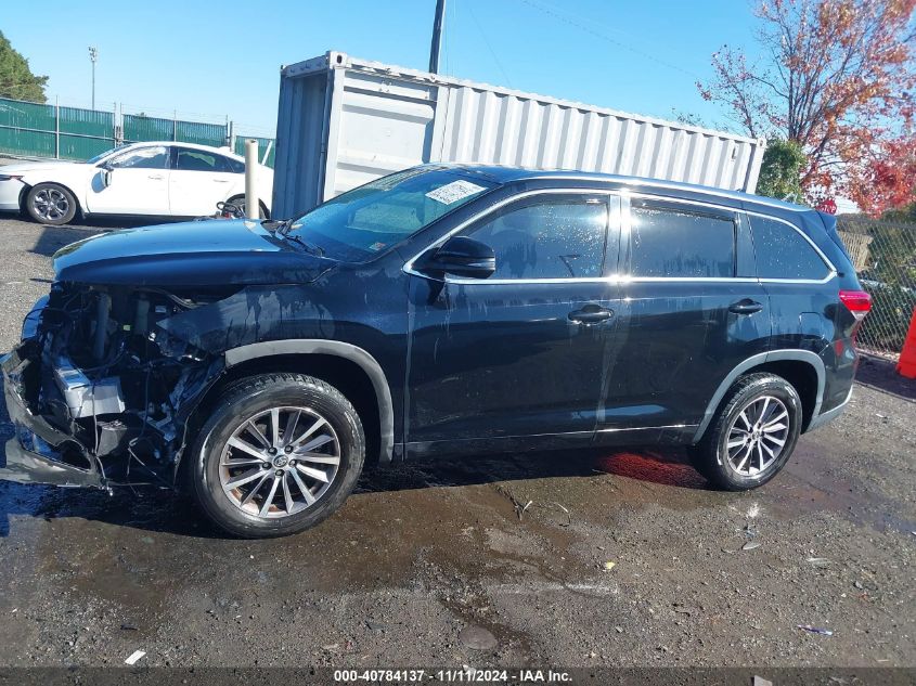 2017 Toyota Highlander Xle VIN: 5TDKZRFH2HS516269 Lot: 40784137