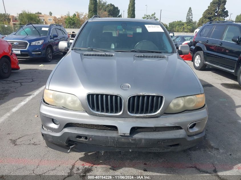 2004 BMW X5 3.0I VIN: 5UXFA13564LU22104 Lot: 40784226