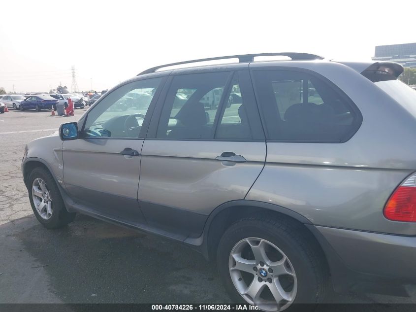 2004 BMW X5 3.0I VIN: 5UXFA13564LU22104 Lot: 40784226