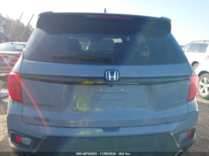 2024 Honda Passport Awd Ex-L VIN: 5FNYF8H58RB003355 Lot: 40784253