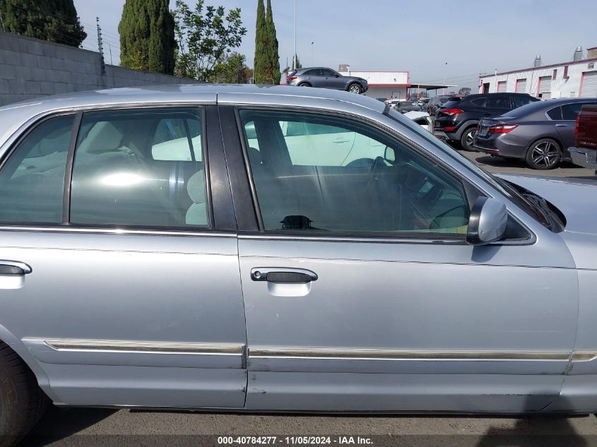 2001 Mercury Grand Marquis Gs VIN: 2MEFM74W31X656765 Lot: 40784277