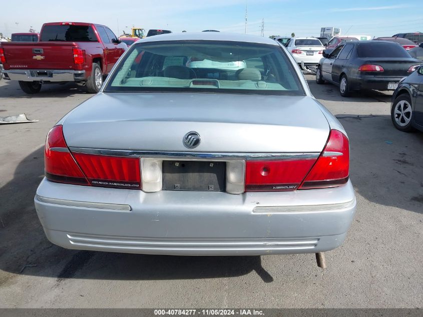 2001 Mercury Grand Marquis Gs VIN: 2MEFM74W31X656765 Lot: 40784277