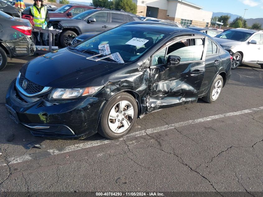 2015 Honda Civic Lx VIN: 19XFB2F56FE200982 Lot: 40784293