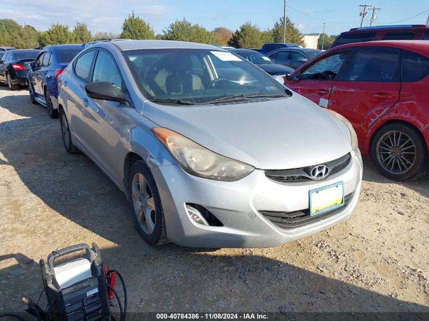 VIN KMHDH4AEXDU628587 2013 Hyundai Elantra, Gls no.1