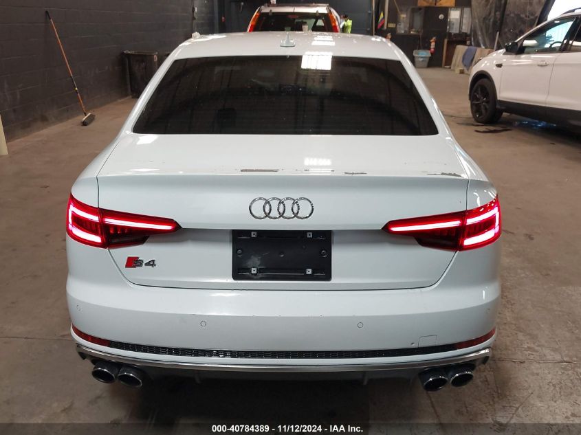 2018 Audi S4 3.0T Premium Plus VIN: WAUB4AF42JA003052 Lot: 40784389