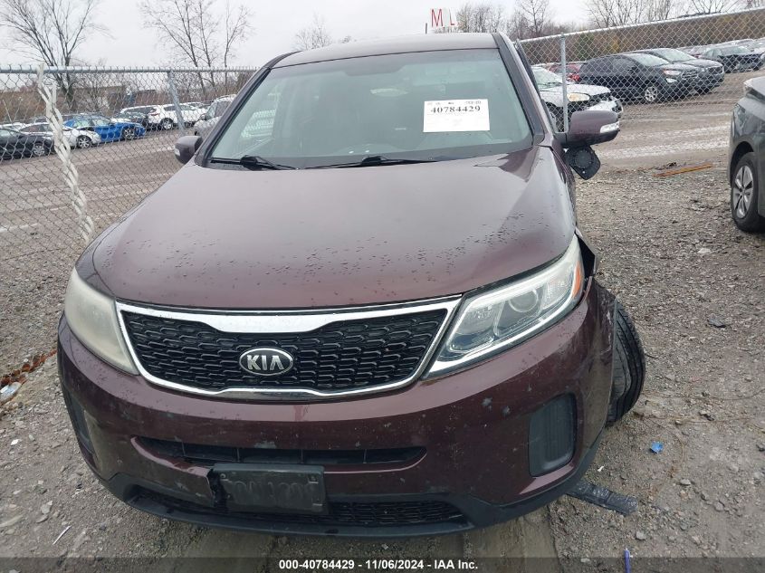 2015 Kia Sorento Lx VIN: 5XYKT3A65FG621855 Lot: 40784429