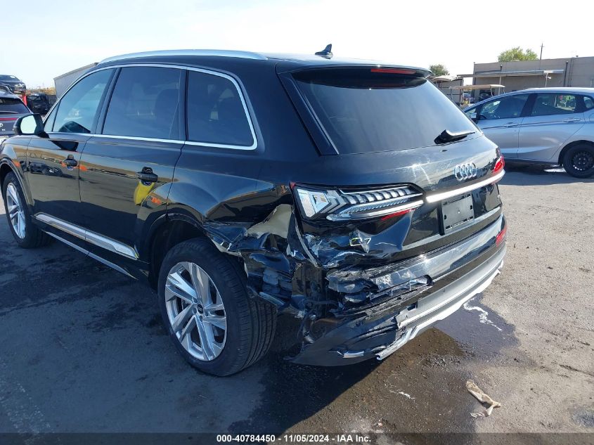 2023 Audi Q7 Premium 45 Tfsi Quattro Tiptronic VIN: WA1ACBF7XPD014240 Lot: 40784450