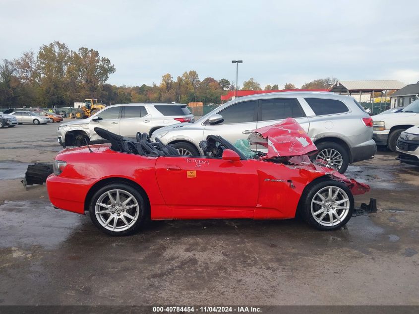 2005 Honda S2000 VIN: JHMAP21415S003013 Lot: 40784454