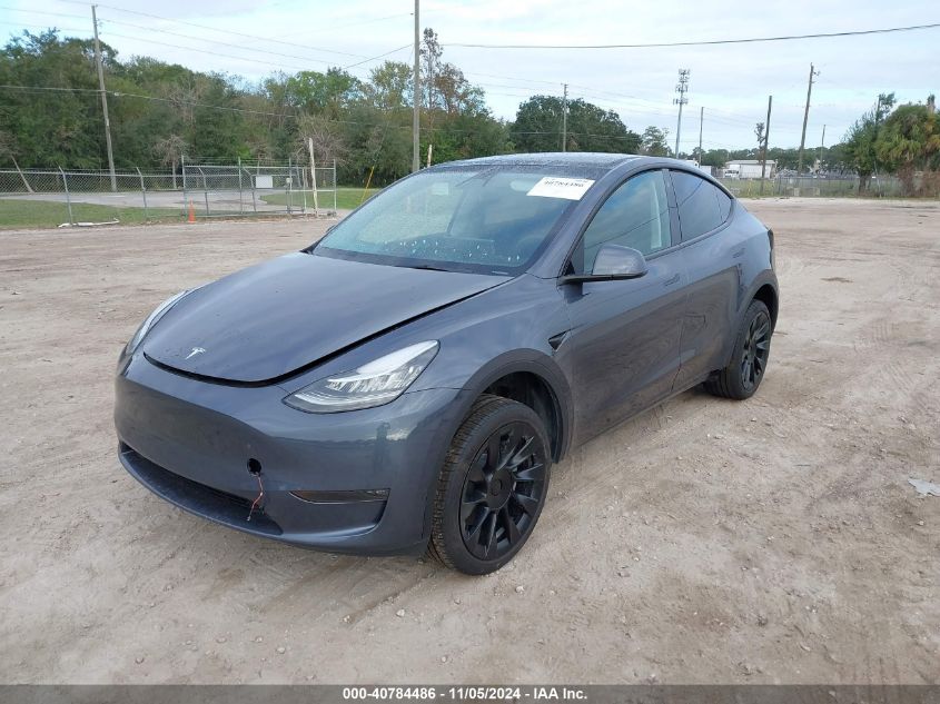 VIN 7SAYGDEE3PA127749 2023 Tesla Model Y, Awd/Long... no.2