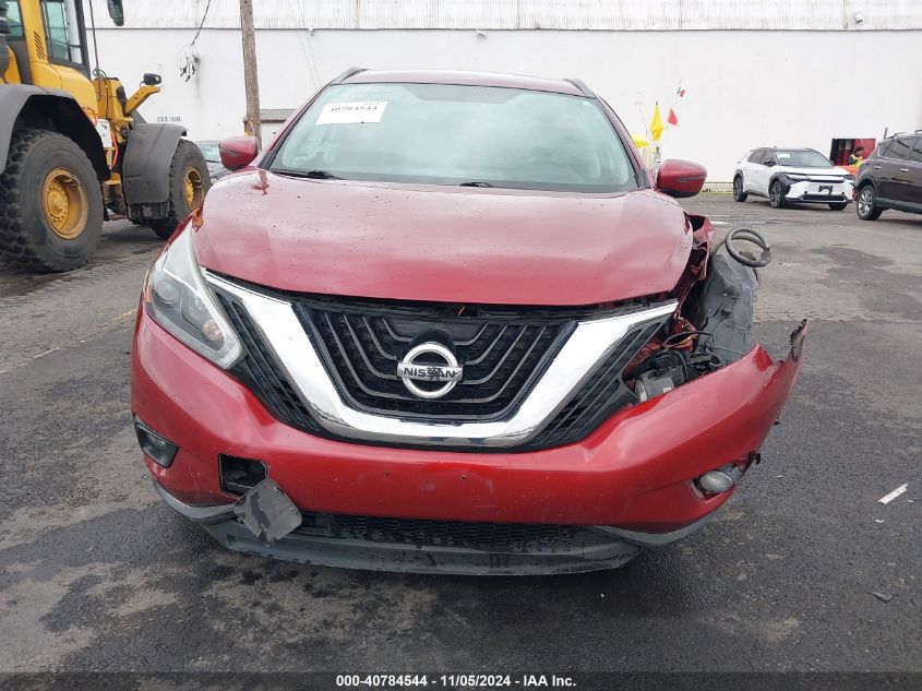 2018 Nissan Murano Sv VIN: 5N1AZ2MH9JN142224 Lot: 40784544