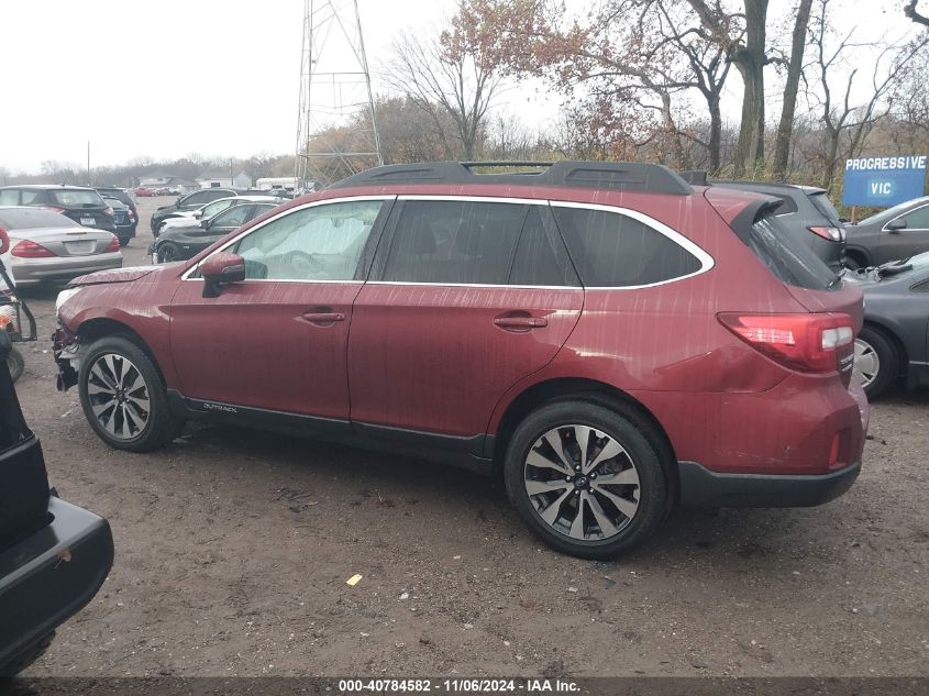 2017 Subaru Outback 2.5I Limited VIN: 4S4BSAKC8H3390769 Lot: 40784582