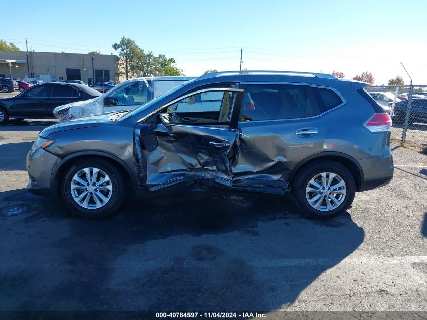 2015 Nissan Rogue Sv VIN: KNMAT2MT3FP526621 Lot: 40784597