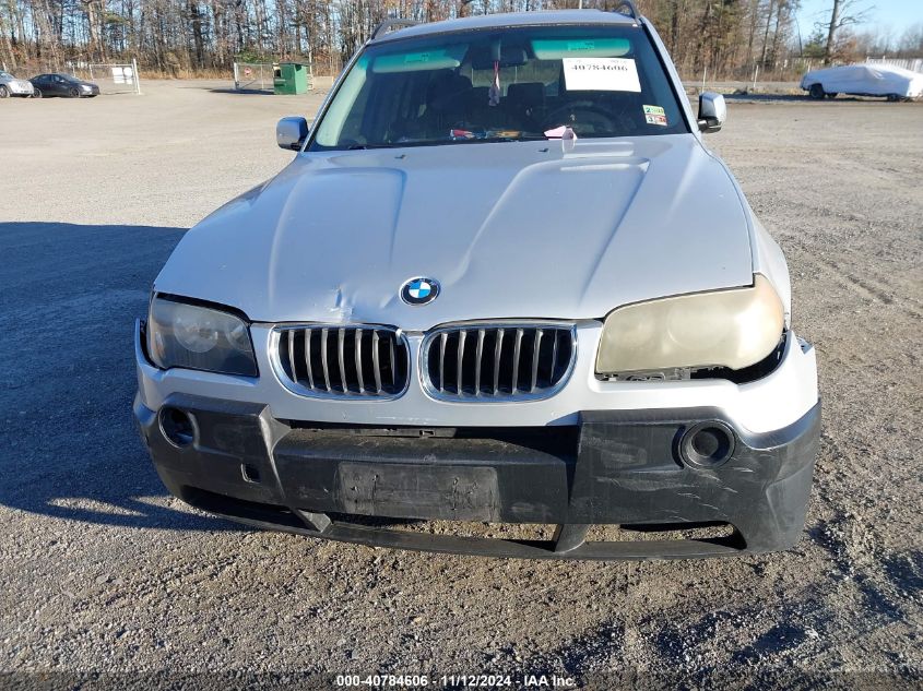 2005 BMW X3 2.5I VIN: WBXPA73475WC50834 Lot: 40784606