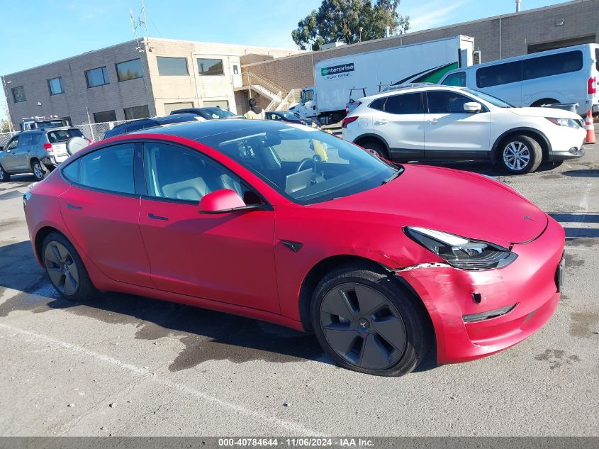 2022 Tesla Model 3 Long Range Dual Motor All-Wheel Drive VIN: 5YJ3E1EBXNF190963 Lot: 40784644