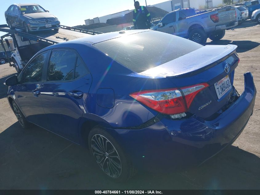 2015 Toyota Corolla L/Le/Le Pls/Prm/S/S Pls VIN: 5YFBURHE0FP259927 Lot: 40784661