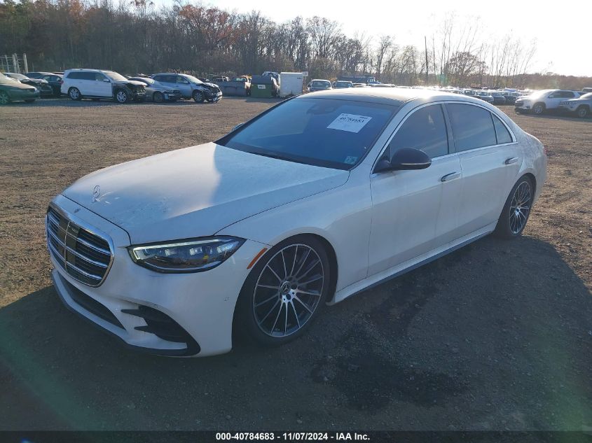 2021 Mercedes-Benz S 580 4Matic VIN: W1K6G7GB8MA040810 Lot: 40784683