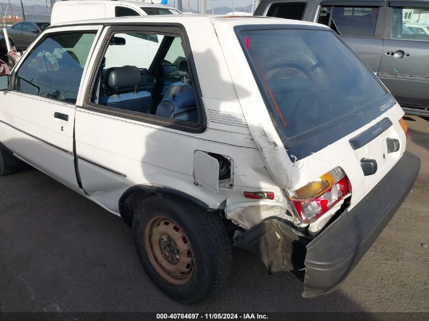 1987 Toyota Corolla Fx VIN: 1NXAE82G6HZ433059 Lot: 40784697